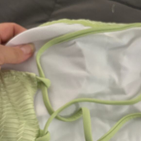 MakeMeChic Mint Green Bandeau Tankini High Cut Bikini Swimsuit NWOT Size S - Picture 9 of 11